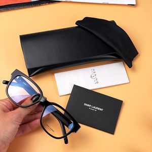 Saint Laurent SLM33/F 001 BRAND NEW Eyeglasses Cat Eye Black Women